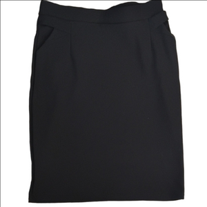 Maze Collection Chic Size Larg Stretchy Black Pencil Skirt With Pockets